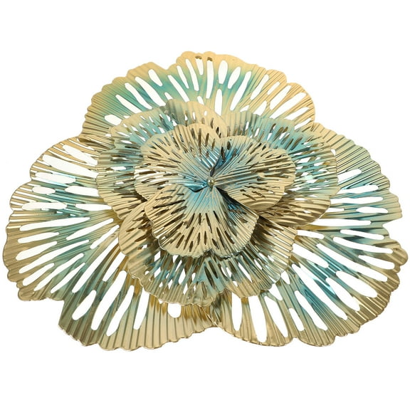 Raindrops 1Pack Flower Wall Multi Metal Triangle Flower A Style 36.0X33.0X2.0In Home