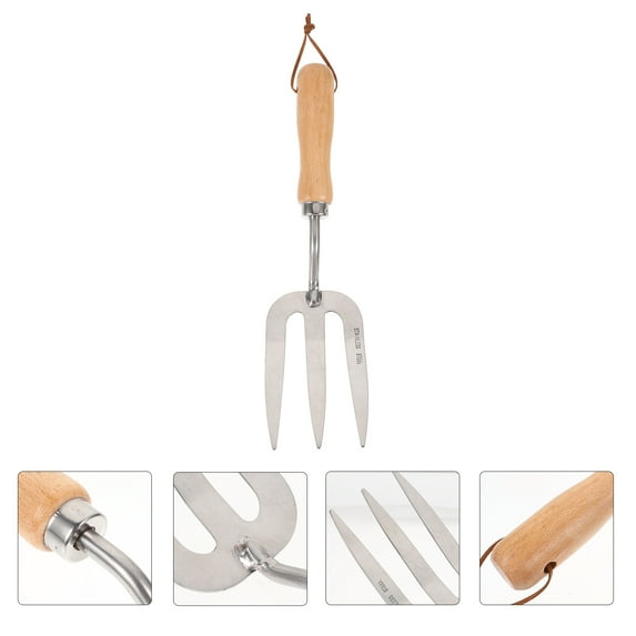Raindrops 1Set Stainless Steel Garden Hand Rake Cultivator for Gardening Enthusiasts Useful in Gardens
