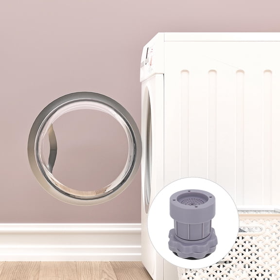 Raindrops 1Pack Grey Square Washer Pad for Washing Machine Shock Absorbing Foot Pads