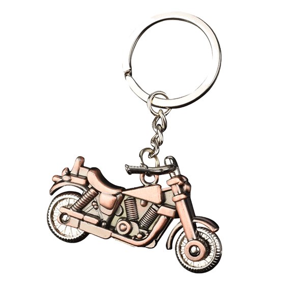 Raindrops Keychain Accessories Motorbike Keychain Dark Brown Zinc Alloy 1Pack