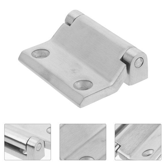 Raindrops 1Pc Stainless Steel Door Hinge Silent Thickened Durable Silver for Home Use