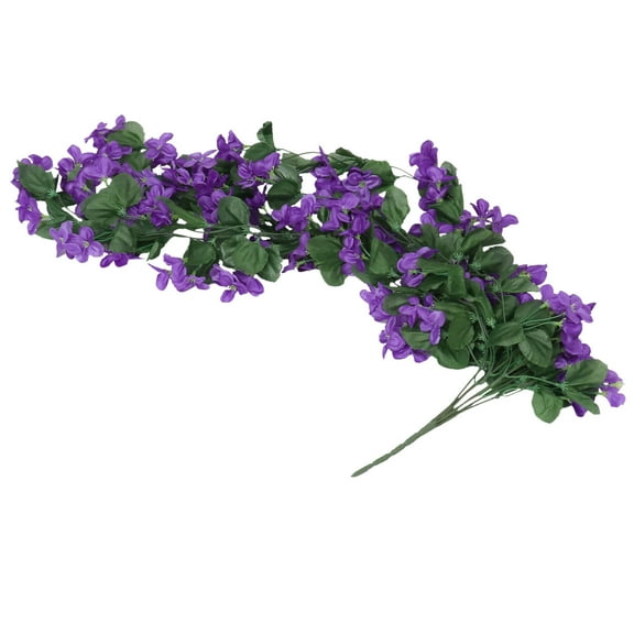 Raindrops 1Pack Lavender Flowers Artificial Deep Purple Cloth Plastic For Home Decorating And Wedding Bouquets