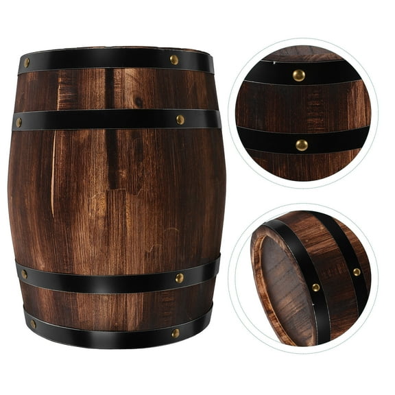 Raindrops 1Pack Mini Barrels for Decor Party in Rustic and Vintage Style