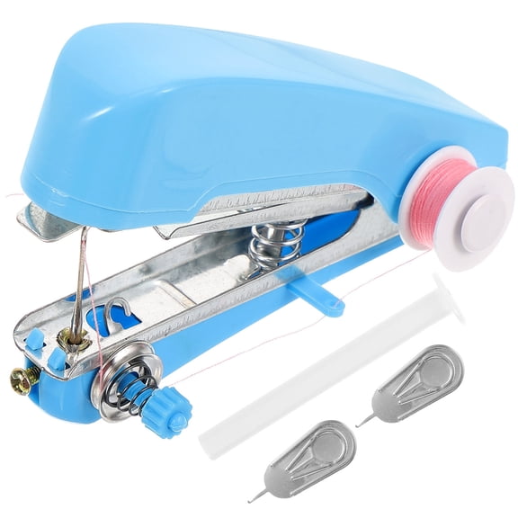 Raindrops 1Pack Mini Sewing Machine in Red for Handy Users with Basic Sewing Function and Metal
