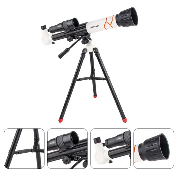 Raindrops 1Pcs Night Vision Telescope for Kids Plastic White Monocular Outdoor Exploration