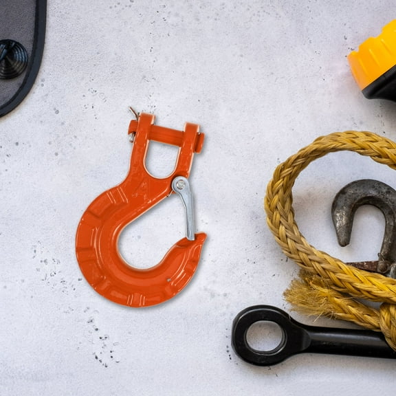 Raindrops Atv Winch Hook S-Shape 1Pack Orange for Vehicles and Towing Scenarios