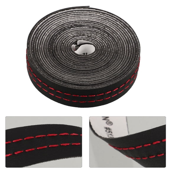 Raindrops 1Pack Pu Car Interior Trim Strip for Wear-Resistant Decorative Effect Red 78.60X0.51X0.04In