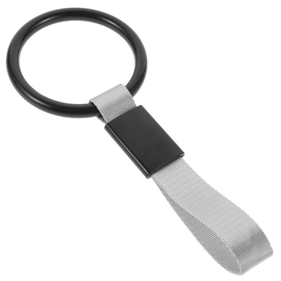 Raindrops Bumper Warning Ring Car Handle Strap Black 1Pack