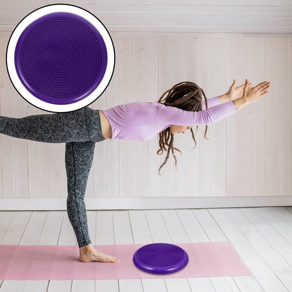 Raindrops 1Pack Round Violet Wobble Seat for Core Stability and Balance Improvement with 13Inches Diameter