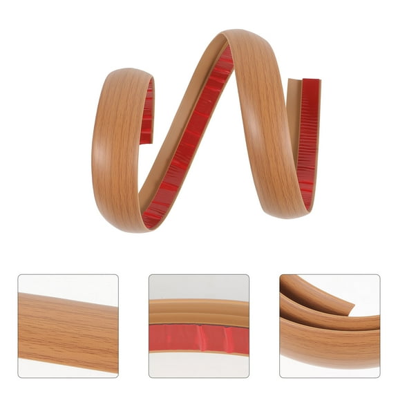 Raindrops 1Pack Self Adhesive Transition Strips for Home Use Yellow Oak Wood 39.30X1.57X0.39in