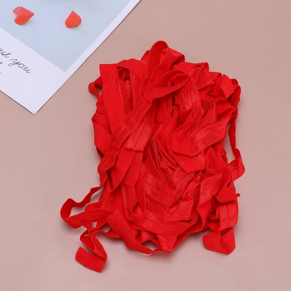 Raindrops Binding Elastic Bands Stretchy Band Durable Home Users Red DIY Clothing Accessories 1Pcs