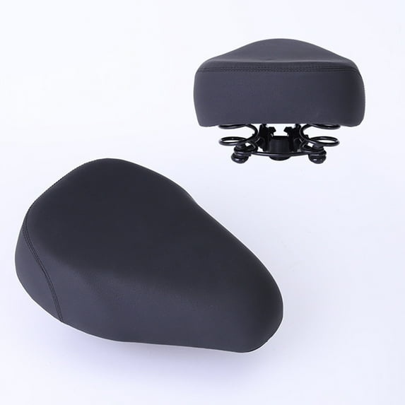 Raindrops 1Pack Shock Absorbing Seat Black Sponge Bike Saddle for Comfortable Riding