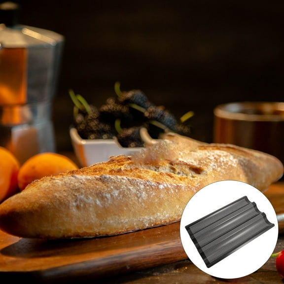 Raindrops 1Pack Silver Black Baking Molds Nonstick French Bread Pan For Diy Baking