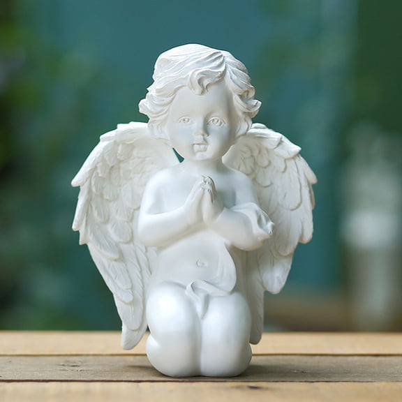 Raindrops 1Pack Simple Angel Shape Statue Non-fading Eco-friendly Home Atmosphere Gift Idea