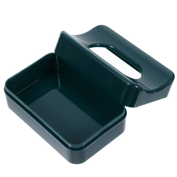 Raindrops Makeup Powder Container Green 1Pcs 2.8x1.7in