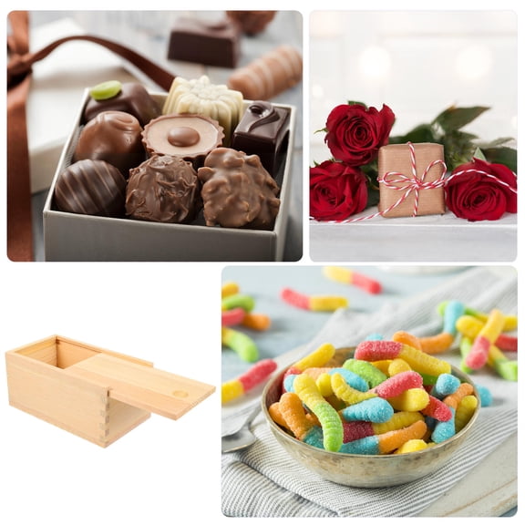 Raindrops 1Pack Small Storage Drawers Wood Material Stackable Sundries Organizer Yellow 6.5x3.7x3.1in For General Users