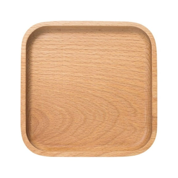 Raindrops 1Pack Small Tray Chocolate Square Wood For Food Serving Hotel Use