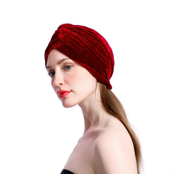 Raindrops 1Pack Facial Headband for Skincare Keeps Hair Away from Face Fabric Red