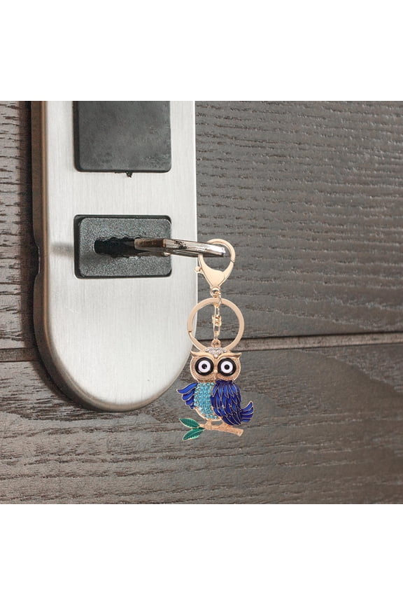 1Pack Owl Keychain Pendant Car Hanging Animal Keyring Pendant Zinc Alloy for Women Children