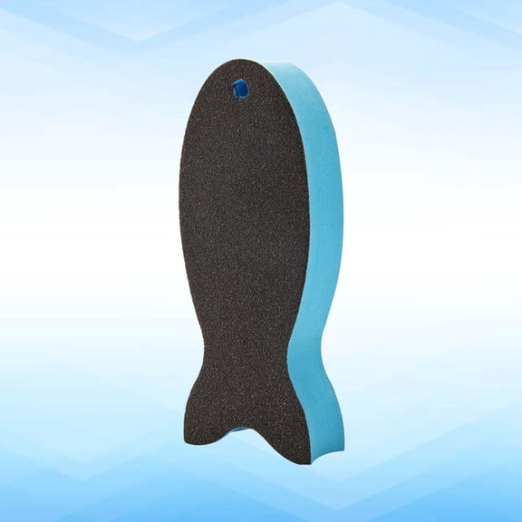 Raindrops 1Pc Coffee Fish Shape Sponge Eraser Nano Emery Grit Strong Kitchen Cleaner