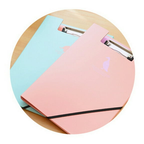 Raindrops 1Pack - Stainless Steel A4 File Folders Folder With Clipboard for Organizing Files 11.8x8.7x1in