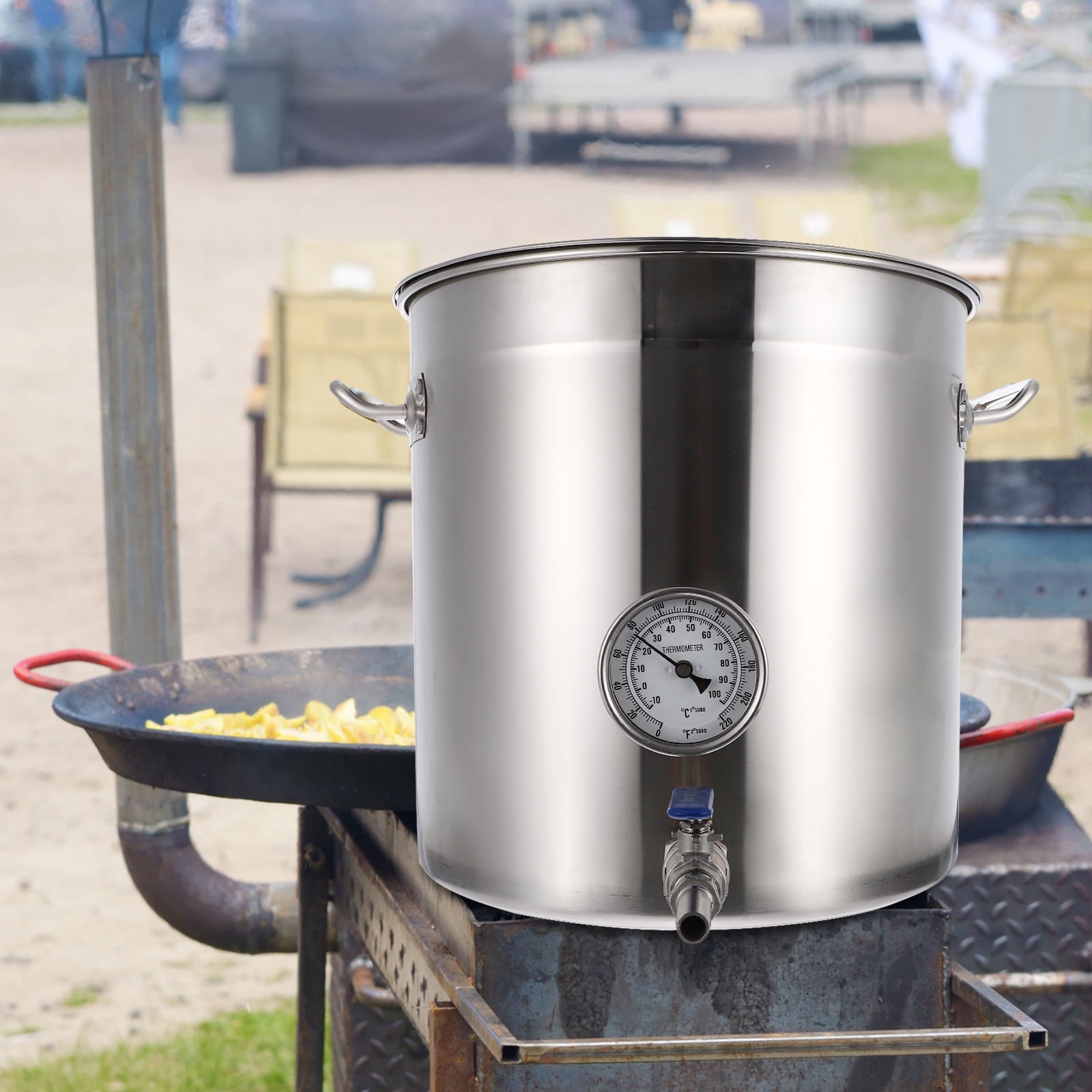 Raindrops Stainless Steel Boiling Bucket 1-Pack for Home Brewing and ...