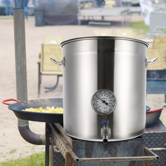 Raindrops Stainless Steel Boiling Bucket 1-Pack for Home Brewing and Kitchen Use, and Easy to Clean