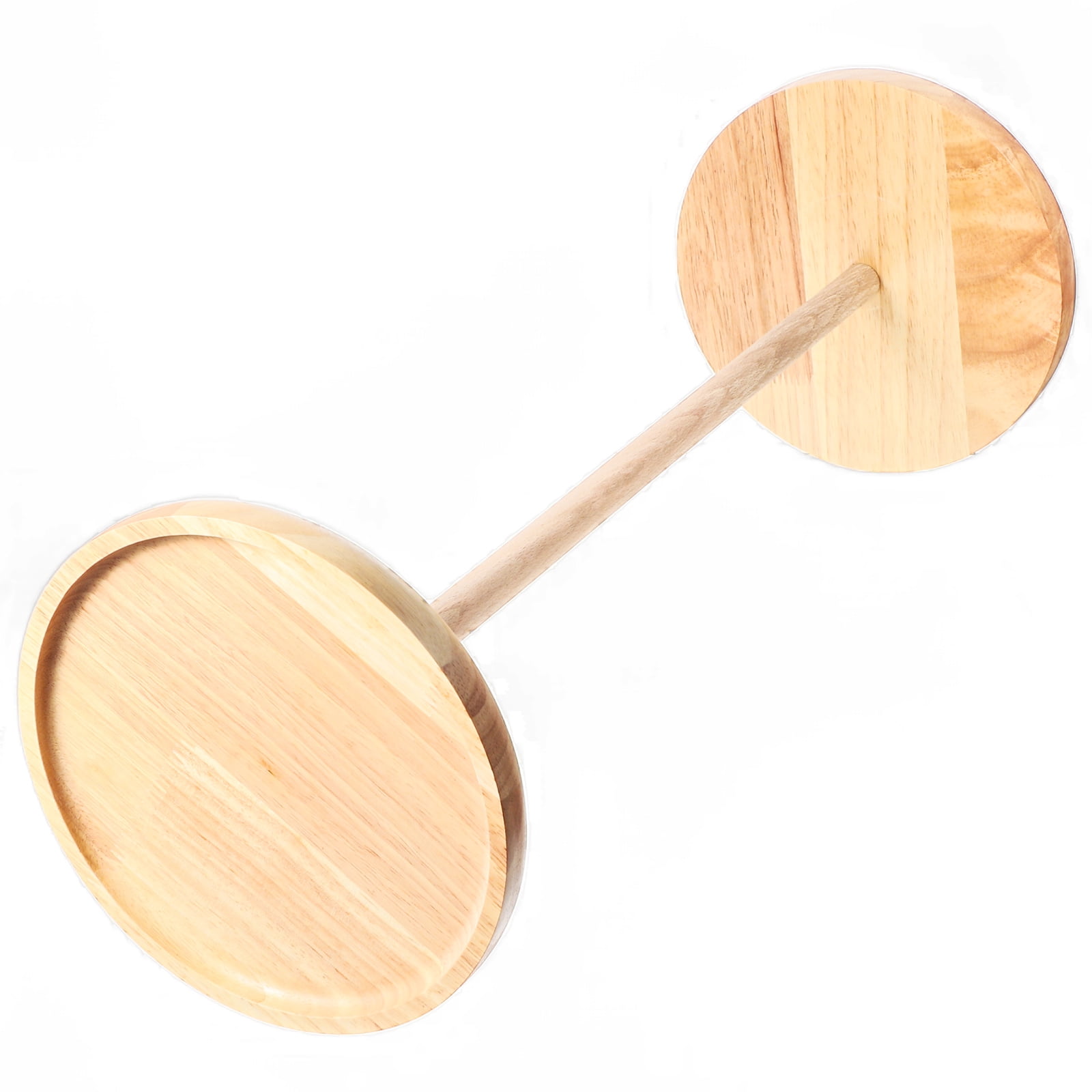 Raindrops Steel Tongue Drum Holder 1-Pack with Premium Khaki Wood Stand, , 19.5x19.5x54cm