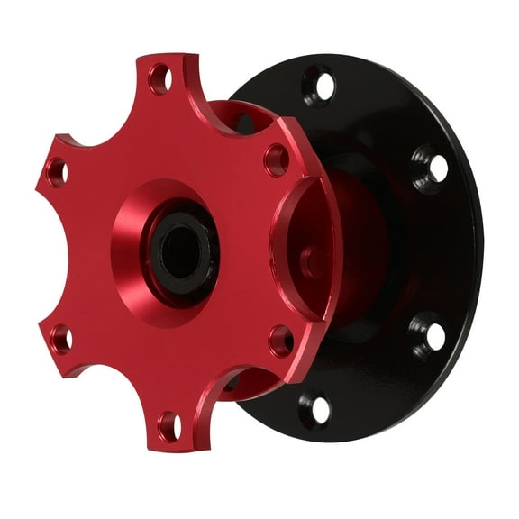 Raindrops 1Pack Steering Wheel Adapter Kit for Quick Release and Easy Installation in Red Color