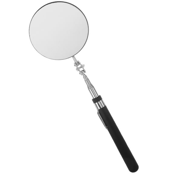 Raindrops Telescoping Inspection Mirror with Adjustable Length, Finish for Wider View and Easy Access