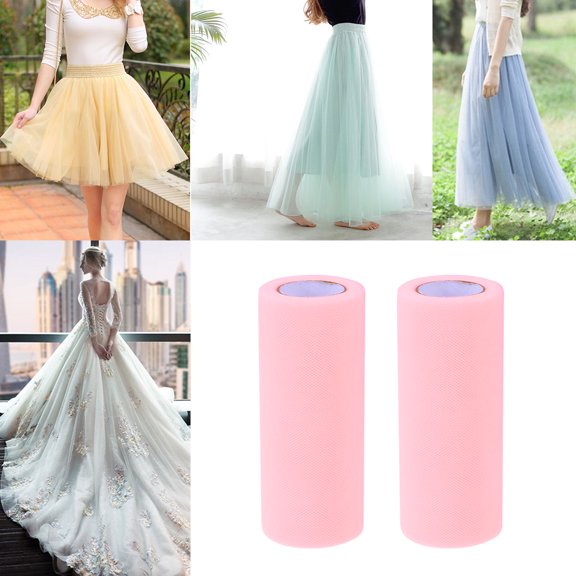 Raindrops 1Pack Tulle Roll Polyester Material for Tutu Skirt and Gift Wrapping 2286x6.0x0.02in