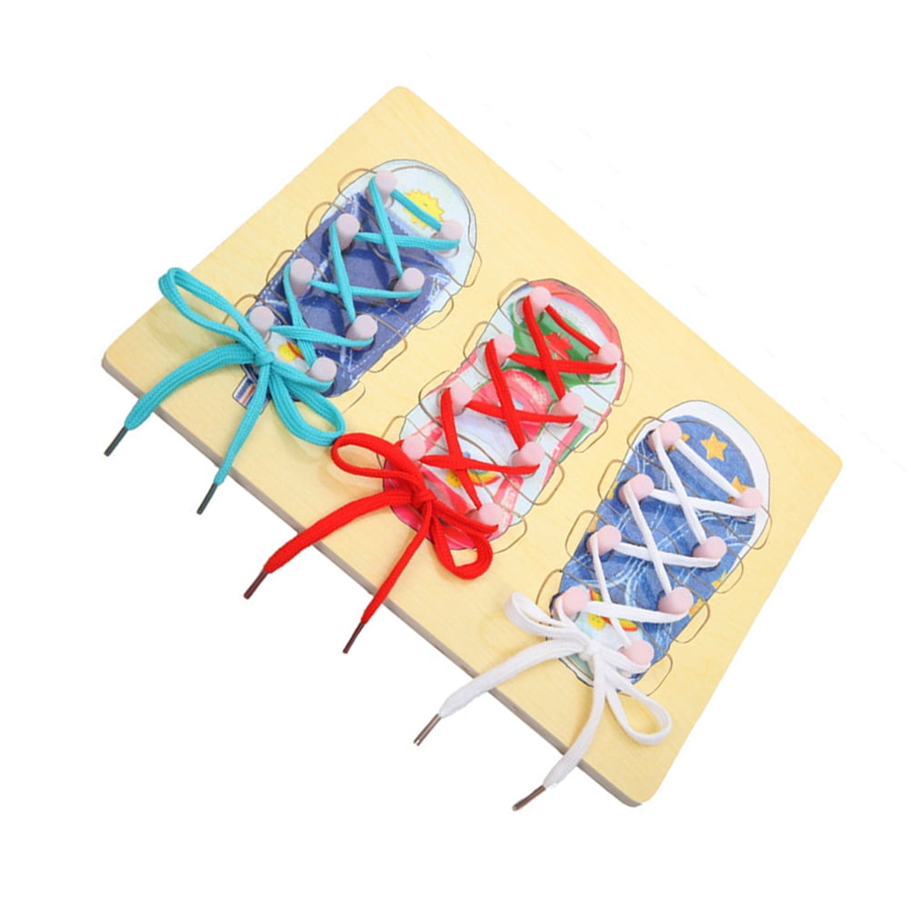 Raindrops 1Pack Tying Shoes Learn Toy for Toddlers Motor Skill ... - Shoelace Tying Puzzles Designed For Motor Skill Growth
