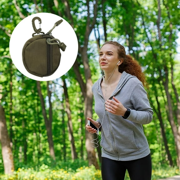 Raindrops 1Pack Utility Pouch With Hook Durable Wear-resistant Compact Portable Storage Bag 11x4.3in