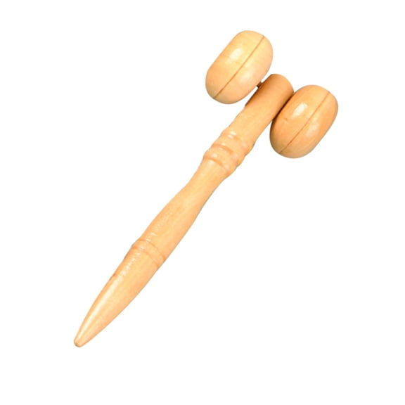 Raindrops 1Pack Wood Massage Roller for Men and Women Light Brown Soothing Massage After Workout Manual Massage Sticks