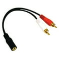thumbnail image 1 of Raindrops Y Cable 3.5mm Stereo Female To 2 x Male For Audio to Audio Cable 1Set, 1 of 5