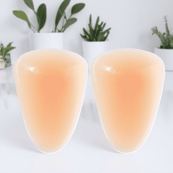 Raindrops Ice Skating Accessories Beige Silicone Pads Safe Cushioning 1Pair