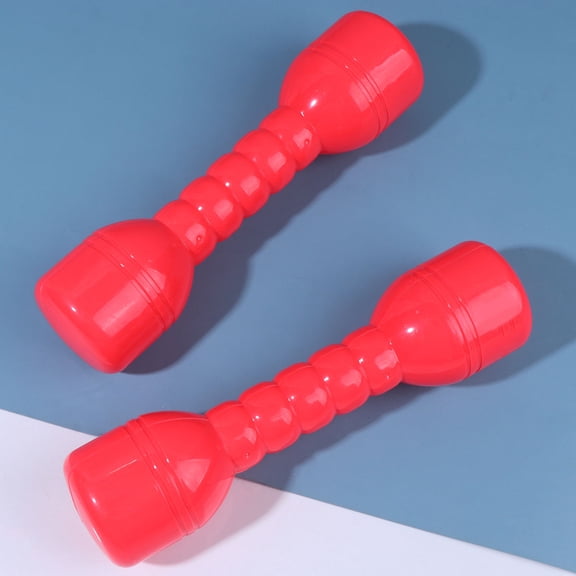 Raindrops 1Pair Red Exercise Dumbbells for Hand Eye Coordination with Closed Core ABS Plastic Shell