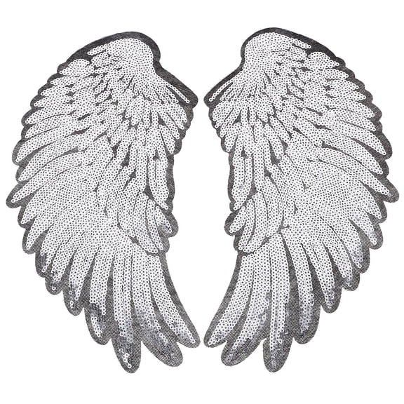 Raindrops 1Pair Plated Embroidery Patch for Clothes Sewing and Craft Projects