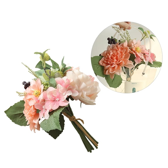 Raindrops 1Pc Natural Looking Artificial Penoy Bouquet for Indoor Outdoor Decoration