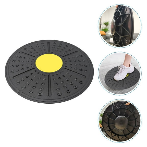 Raindrops Balancing Board Fitness Accessory for Adults, Yellow PP Material, 1 Piece