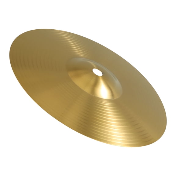 Raindrops 1Pc Cymbals for Drum Set Clear Sound Impact Resistance 8 Inch Golden Brass Round Shape