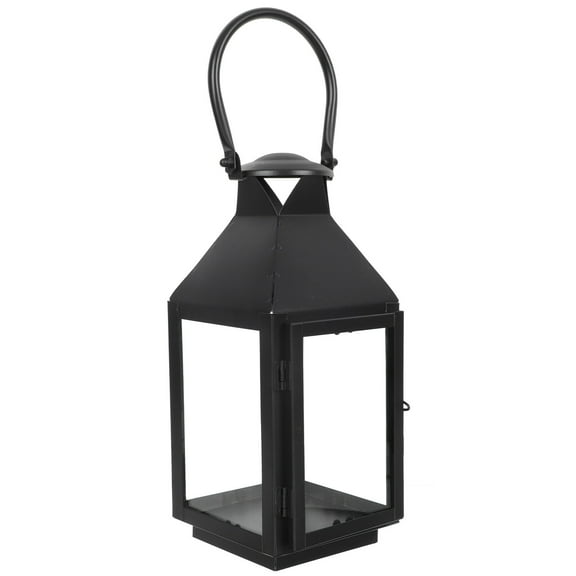 Raindrops Lantern Home Decor Nordic Iron Art Wind Lantern Candlestick Black 1PC 10.4x4.7in