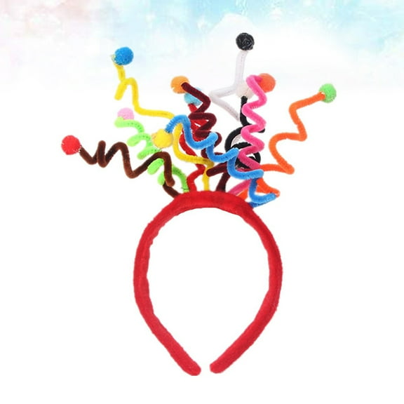 Raindrops Carnival Headband Set Spring Design Multi Color Party Decoration for Women 1Pc