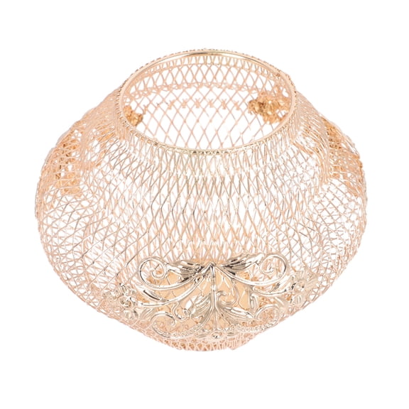 Raindrops 1Pc Iron Wire Lampshade Golden Metal Light Shell Cover for Ceiling Lamp