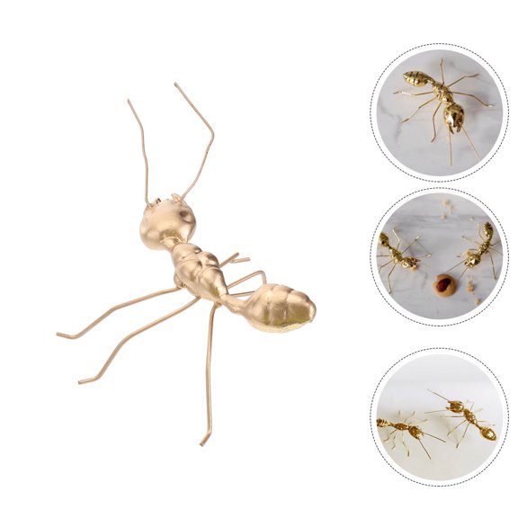 Raindrops Creative Metal Ant Adornment Golden Desktop Decoration for Wedding
