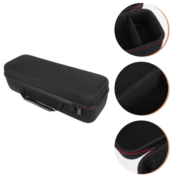 Raindrops 1Pc Black Portable Hair Curling Iron Case with Carry Handle for Storage and Travel