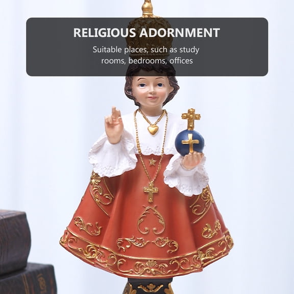 Raindrops 1Pc Assorted Color Jesus Statue for Church Decor and Spiritual Ornament