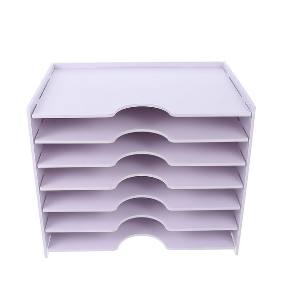 Raindrops 1Pc Large Capacity Document Holder Home Office Desktop Box Classify Box White