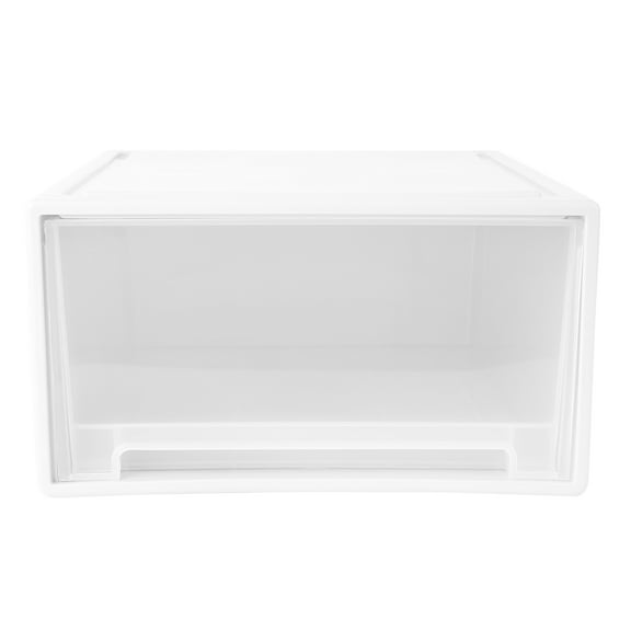 Raindrops 1Pc Grey Plastic Storage Box Large Capacity Clothes Organizer Home Storage Container