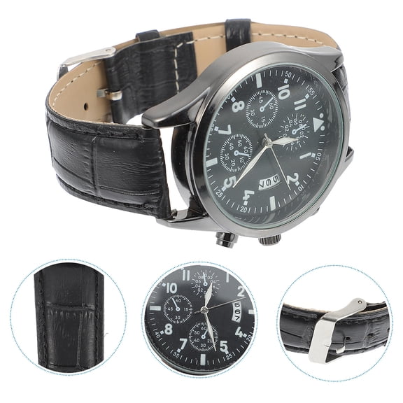 Raindrops 1Pcs Men's Fashion Watch Imitation Round for Work Night Time